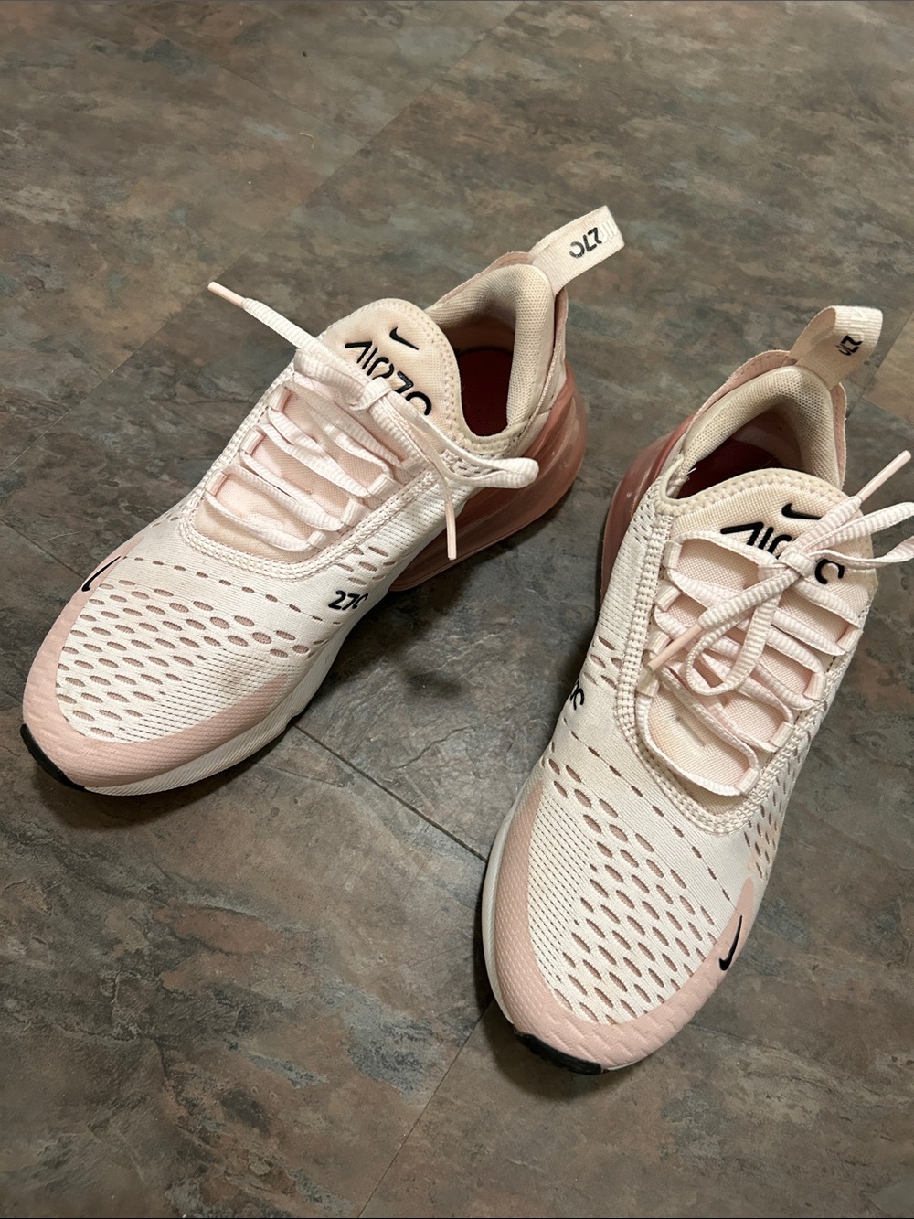 Women’s Ladies Nike Air270 Light Pink Running Sneakers Size 8 EUC with Box - Picture 10 of 16
